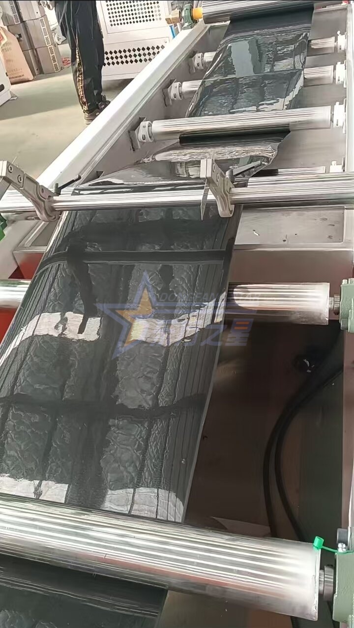 Kunde besucht die EASTSTAR-Fabrik in Qingdao für einen Vor-Ort-Testlauf der Produktionslinie für PP/PS-Setzlingsplatten