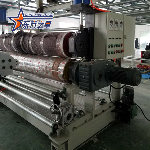 Produktionslinie für die Laminierung von TPE-Automatten